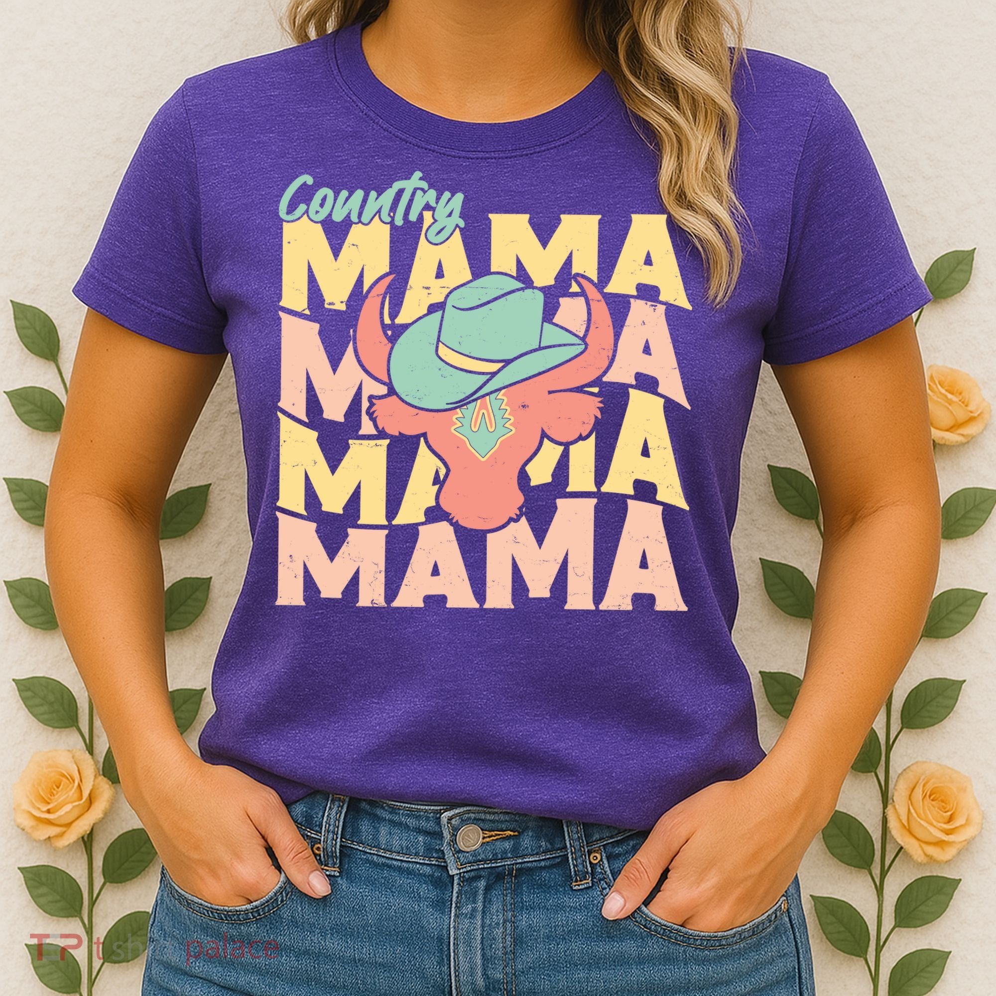 Country Mama Cowgirl Cute Mom Gift Women's T-Shirt