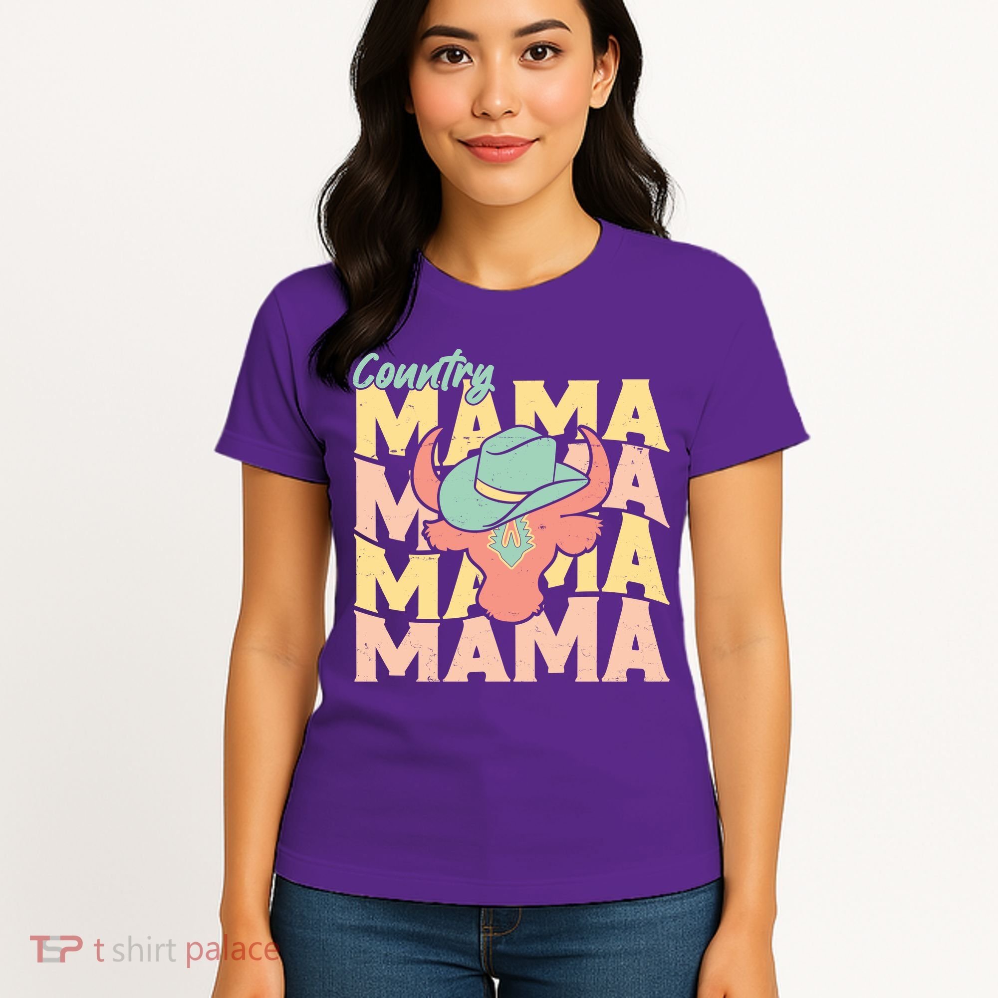Country Mama Cowgirl Cute Mom Gift Women's T-Shirt