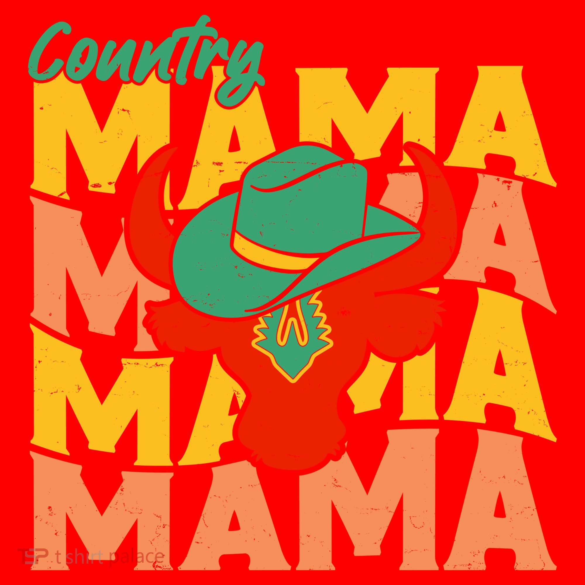 Country Mama Cowgirl Cute Mom Gift Santa Hat