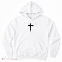 Cross Middle Chest Hoodie thumb 0