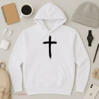 Cross Middle Chest Hoodie thumb 3