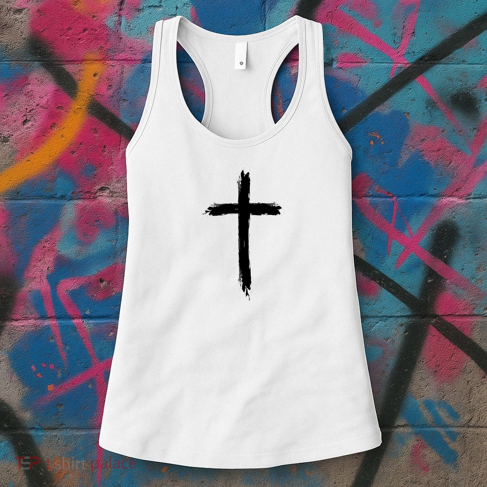Cross Middle Chest Women's Tank Top