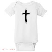 Cross Middle Chest Baby Bodysuit thumb 0
