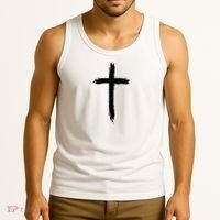 Cross Middle Chest Tank Top thumb 3