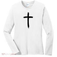Cross Middle Chest Women's Long Sleeve Shirt thumb 0