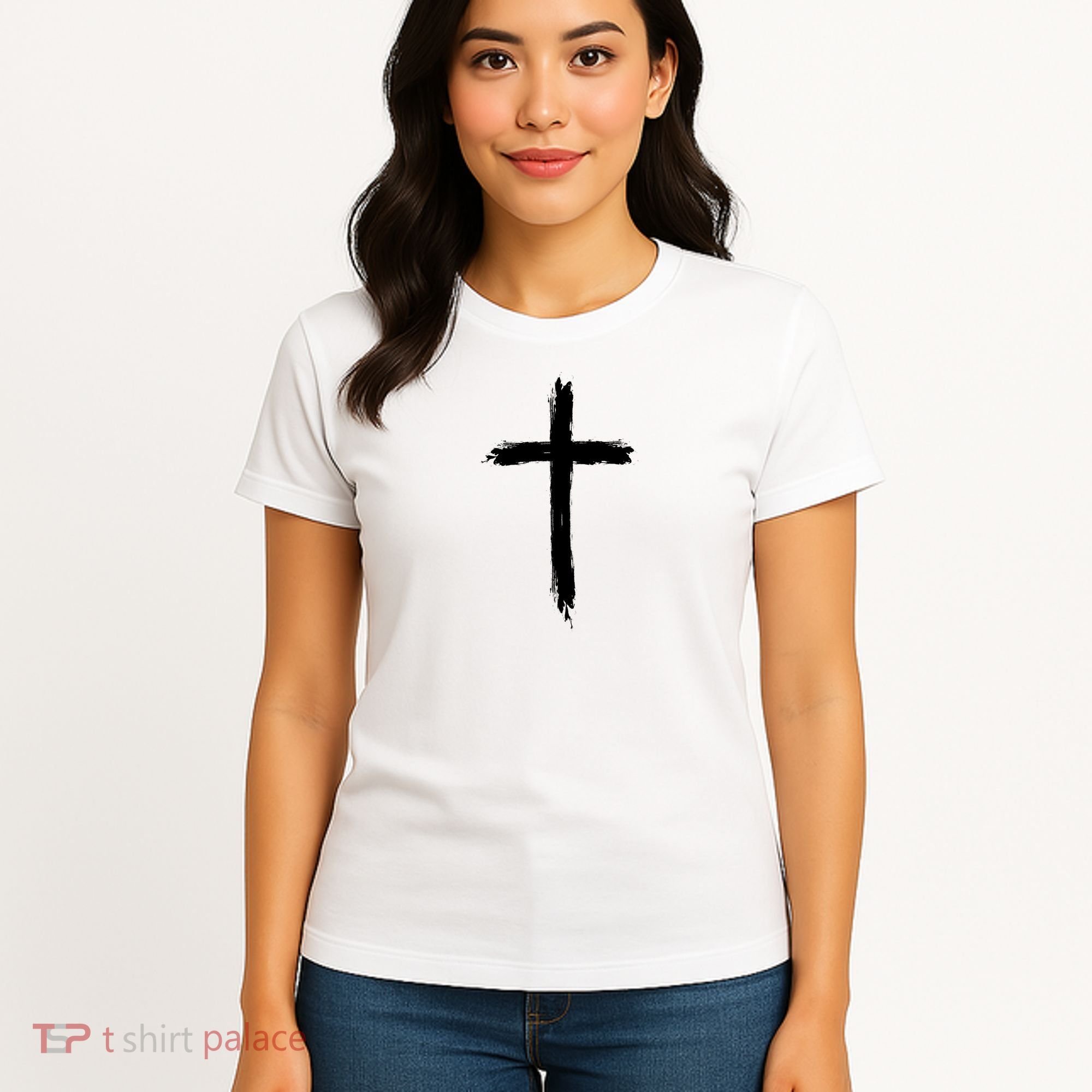 Cross Middle Chest Women's T-Shirt
