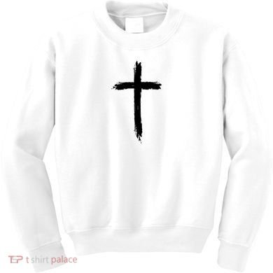 Cross Middle Chest Kids Sweatshirt