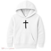 Cross Middle Chest Kids Hoodie thumb 0