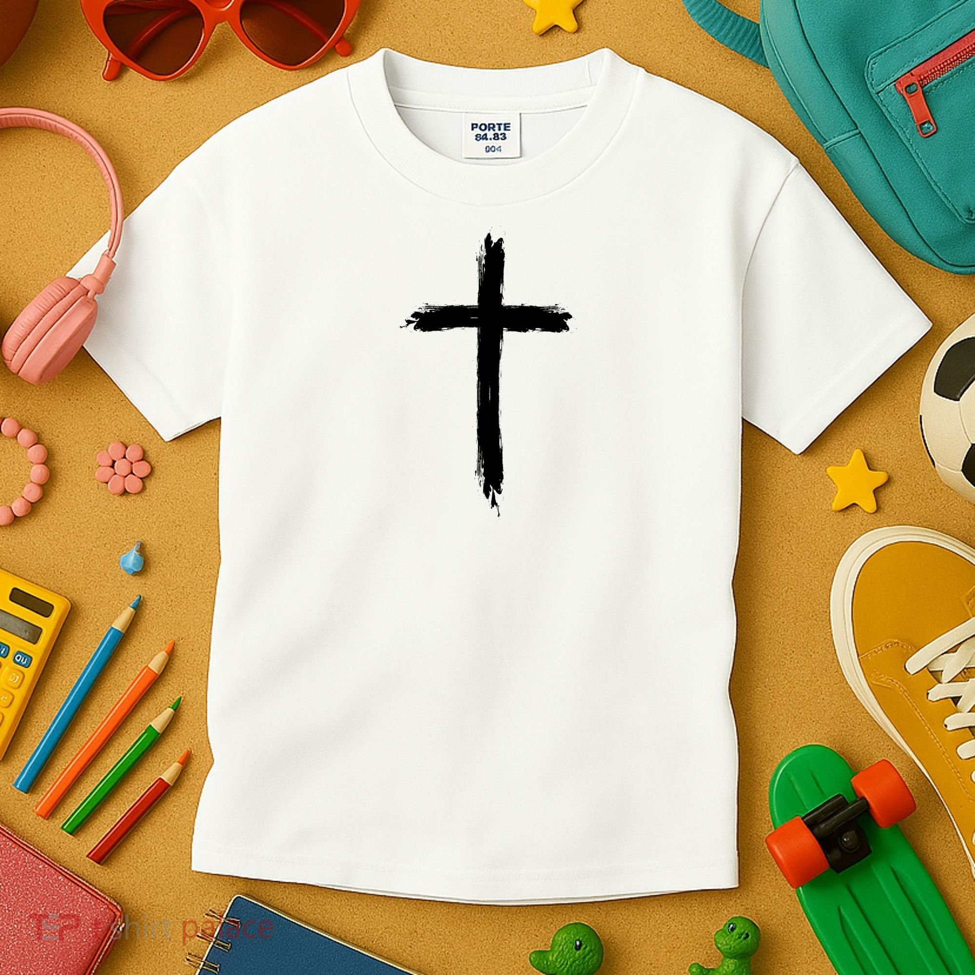 Cross Middle Chest Kids T-Shirt