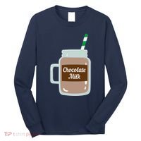 Chocolate Milk Cute Dairy Lovers Funny Gift Long Sleeve Shirt thumb 0