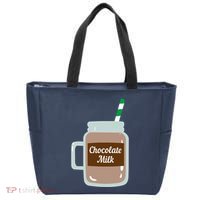 Chocolate Milk Cute Dairy Lovers Funny Gift Tote Bag thumb 0