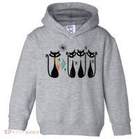 Cat Mid Century Cats 50s Cats Atomic Cats Toddler Hoodie thumb 0