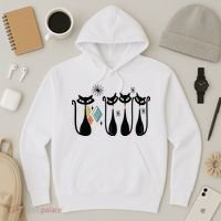 Cat Mid Century Cats 50s Cats Atomic Cats Hoodie thumb 3