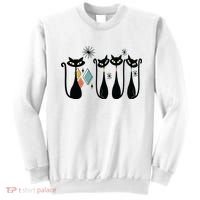 Cat Mid Century Cats 50s Cats Atomic Cats Sweatshirt thumb 0