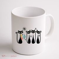 Cat Mid Century Cats 50s Cats Atomic Cats Coffee Mug thumb 1