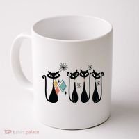 Cat Mid Century Cats 50s Cats Atomic Cats Coffee Mug thumb 0