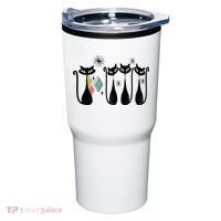 Cat Mid Century Cats 50s Cats Atomic Cats Tumbler thumb 0
