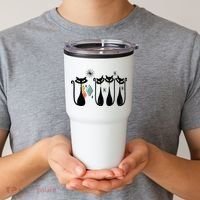 Cat Mid Century Cats 50s Cats Atomic Cats Tumbler thumb 2