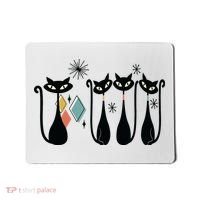 Cat Mid Century Cats 50s Cats Atomic Cats Mousepad thumb 0