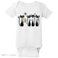 Cat Mid Century Cats 50s Cats Atomic Cats Baby Bodysuit thumb 0