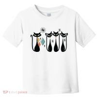 Cat Mid Century Cats 50s Cats Atomic Cats Toddler T-Shirt thumb 0