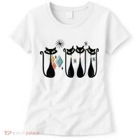 Cat Mid Century Cats 50s Cats Atomic Cats Women's T-Shirt thumb 0