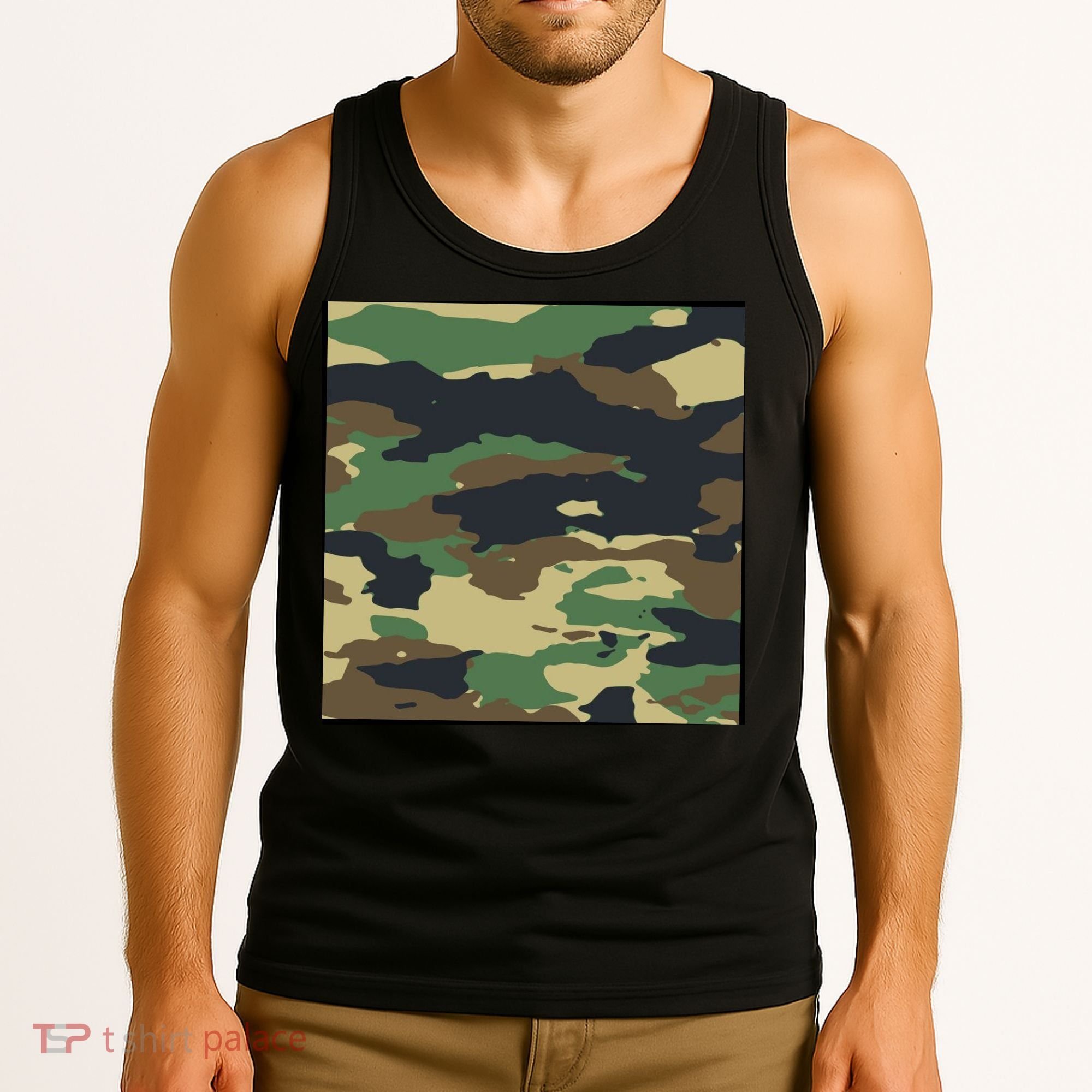 Camo Military Tank Top
