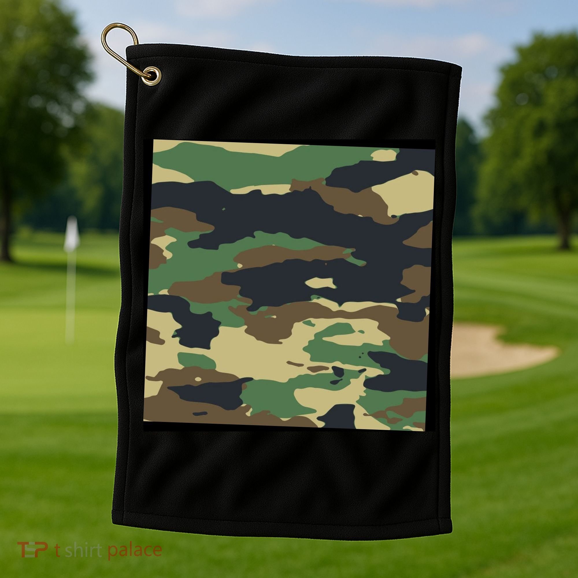Camo Military Golf Towel
