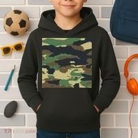 Camo Military Kids Hoodie thumb 2