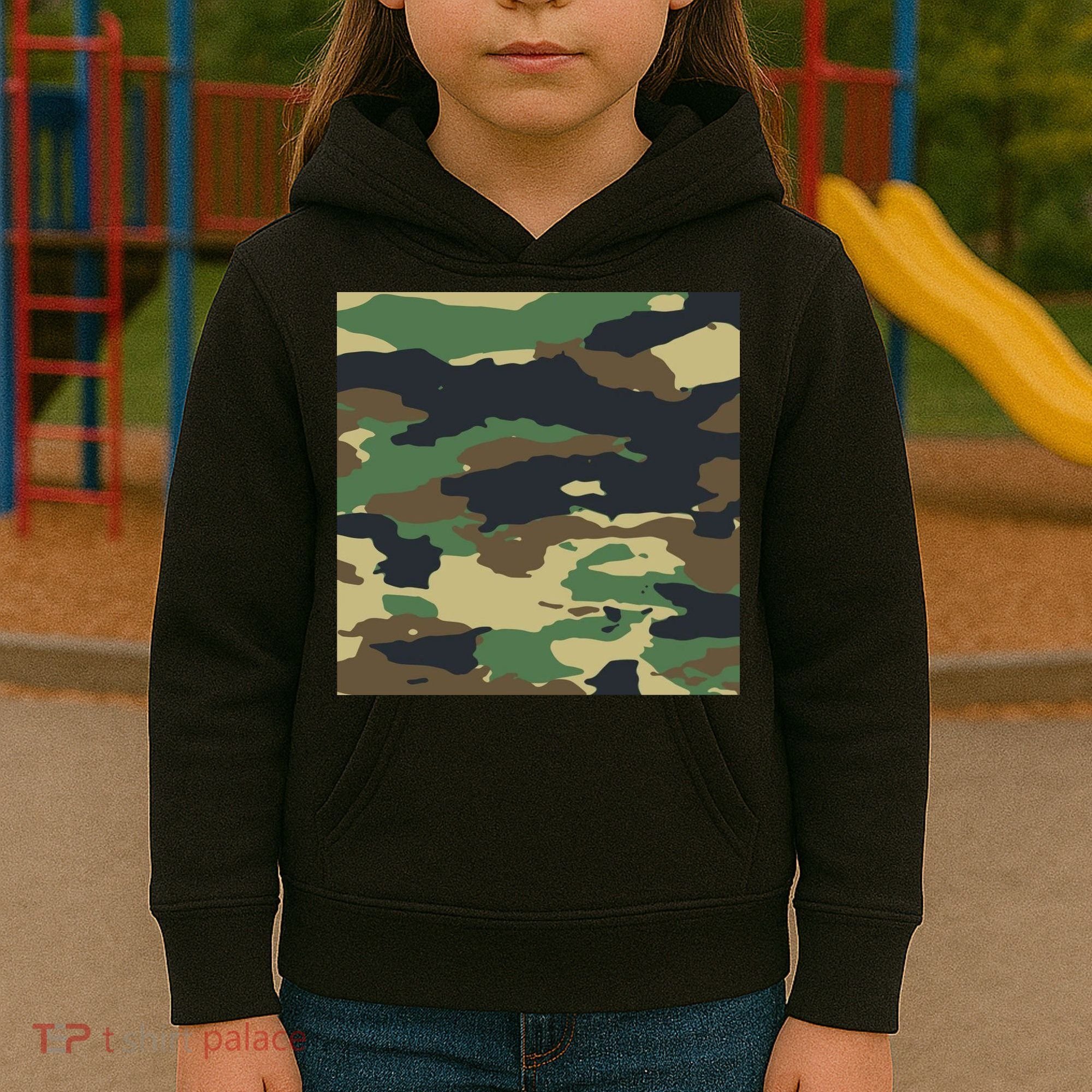 Camo Military Kids Hoodie