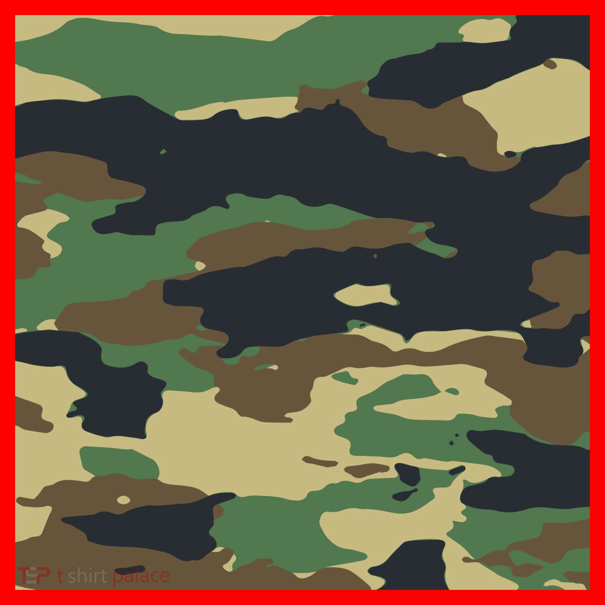 Camo Military Santa Hat