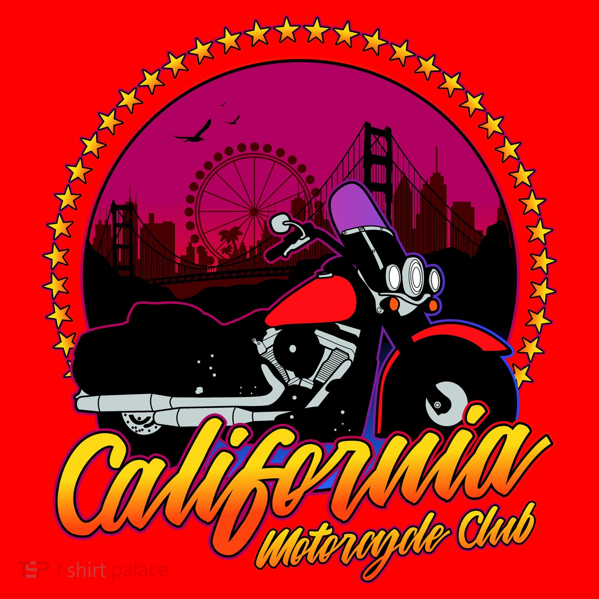 California Motorcycle Club Santa Hat