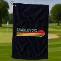 Charlevoix Michigan Golf Towel thumb 1