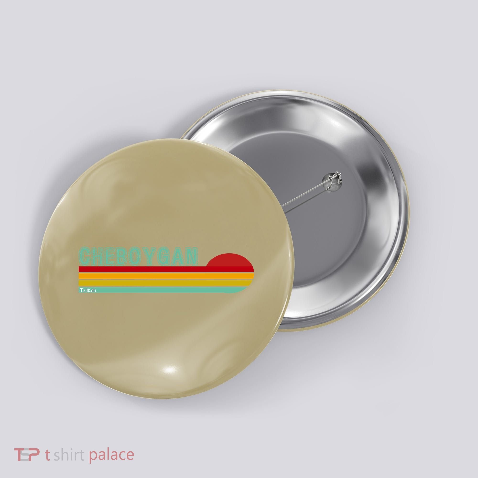 Cheboygan Michigan Button