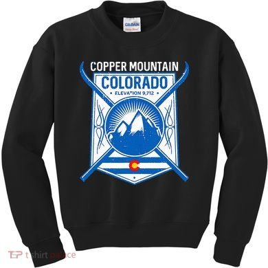 Copper Mountain Colorado Ski Mountains Kids Sweatshirt
