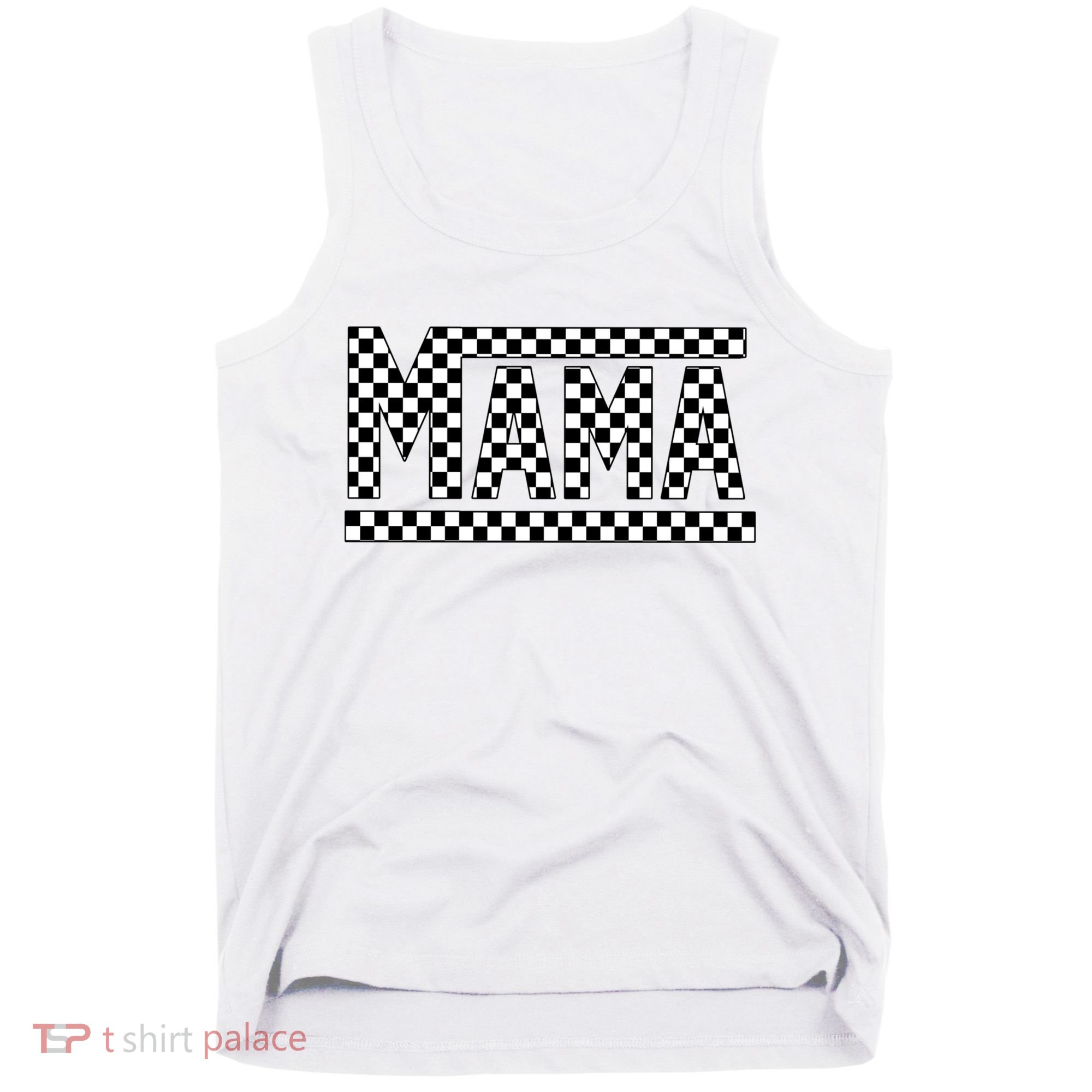 Checkered Mama Tank Top