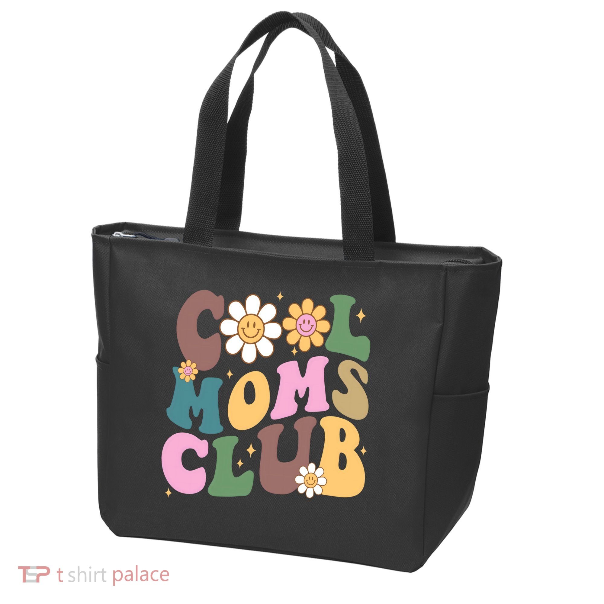 Cool Mom Club Floral Mothers Day Tote Bag