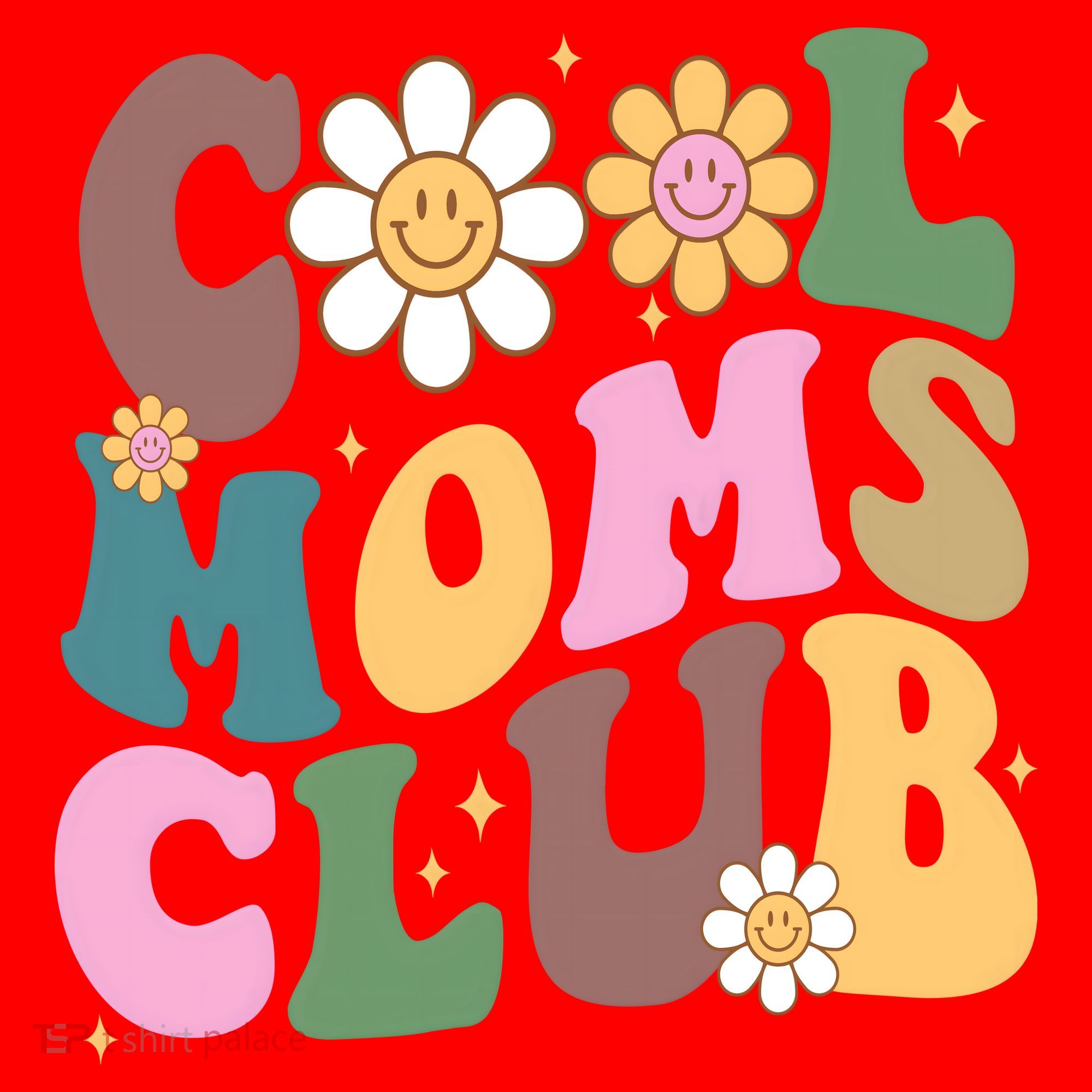 Cool Mom Club Floral Mothers Day Santa Hat