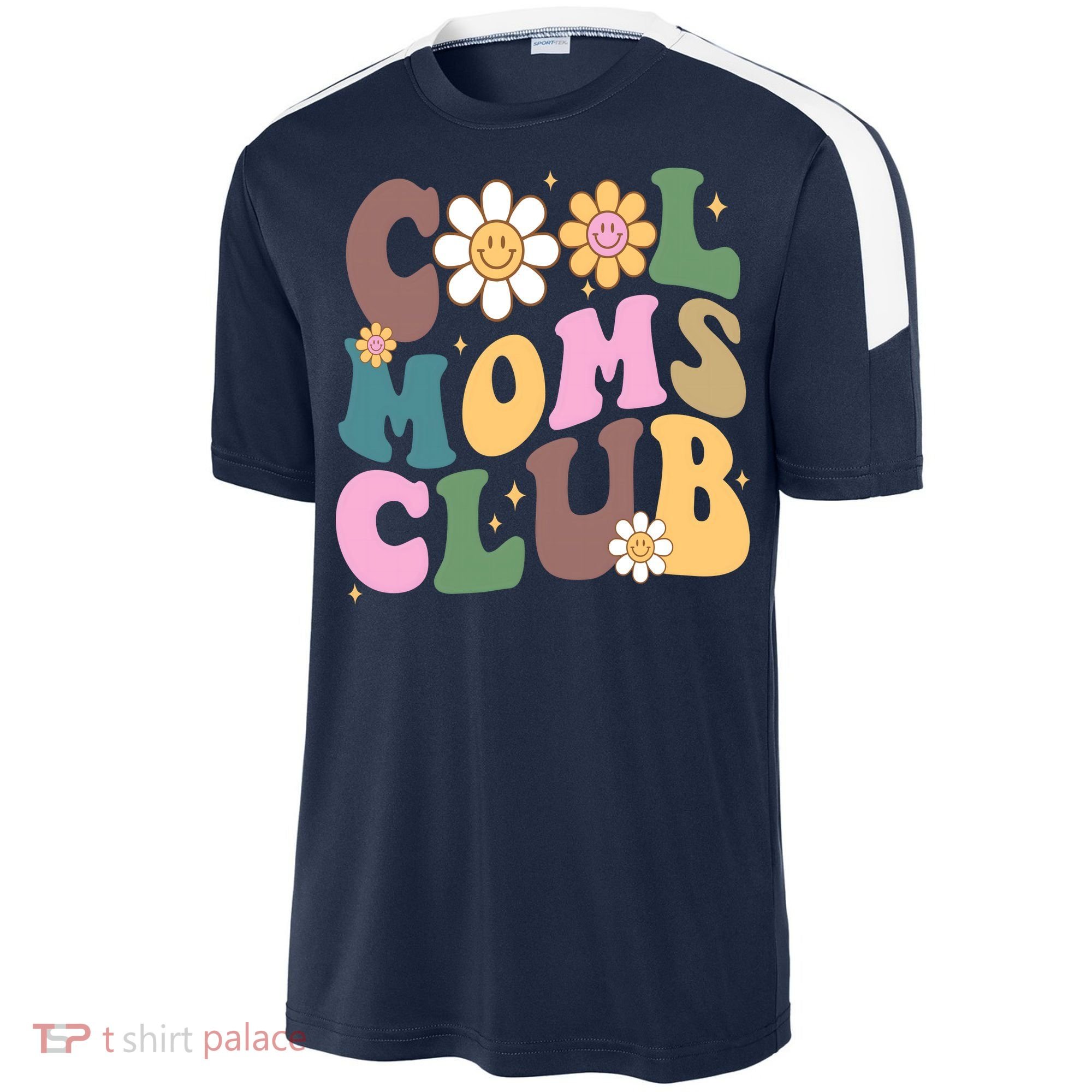 Cool Mom Club Floral Mothers Day Sport-Tek Competitor United Soccer Jersey