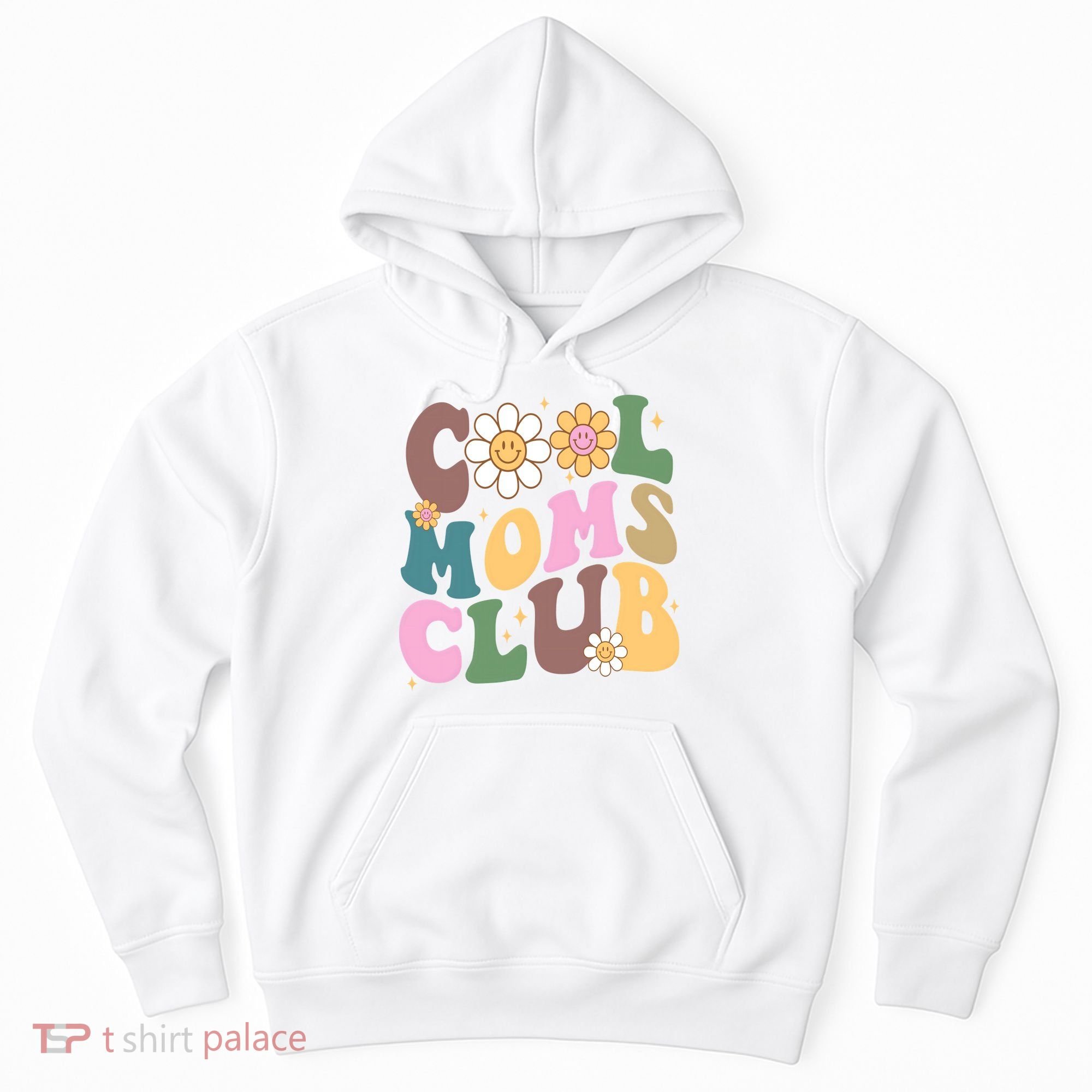 Cool Mom Club Floral Mothers Day Hoodie