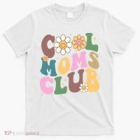 Cool Mom Club Floral Mothers Day T-Shirt thumb 0