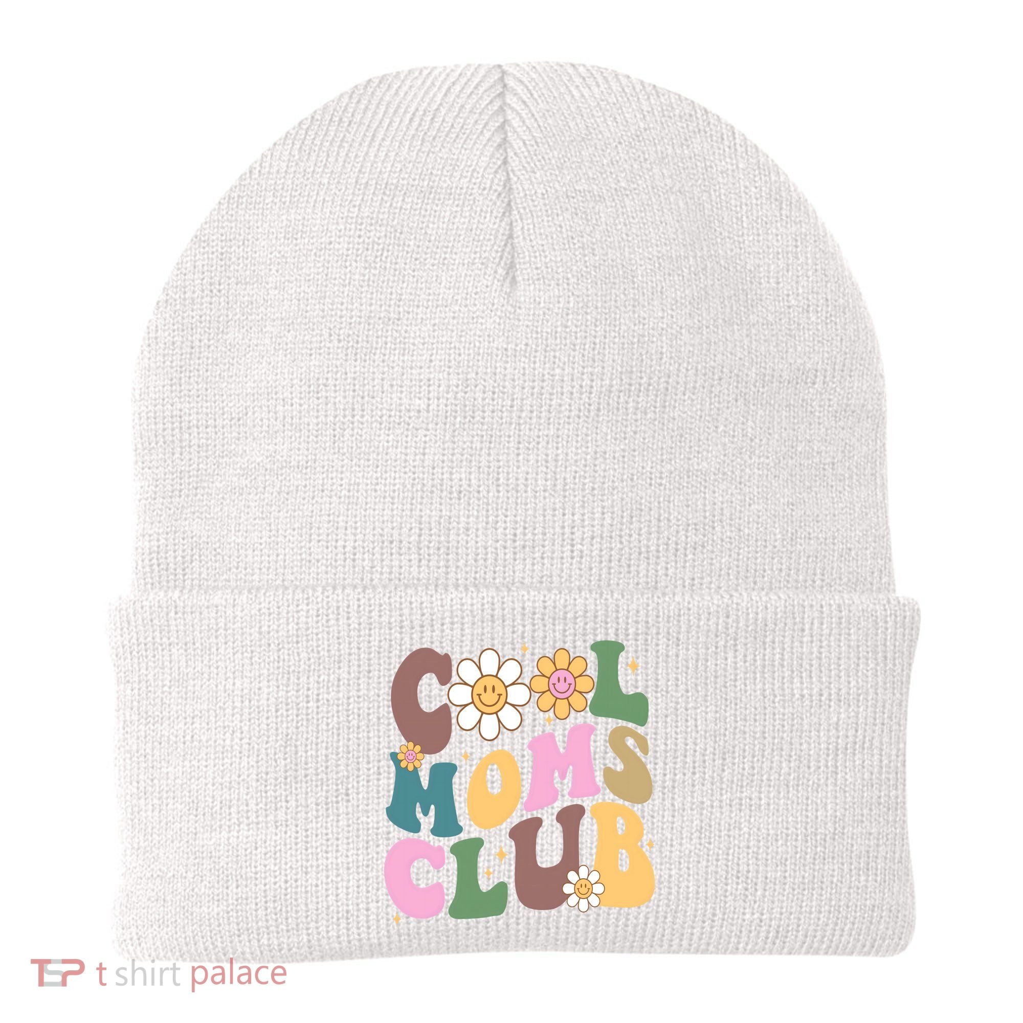 Cool Mom Club Floral Mothers Day Beanie