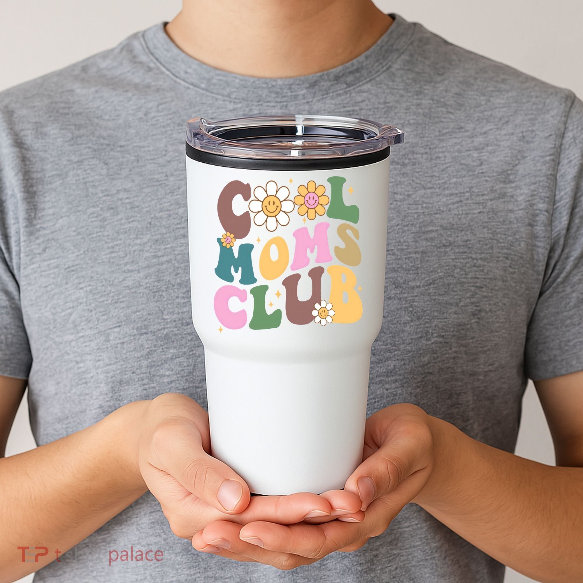 Cool Mom Club Floral Mothers Day Tumbler