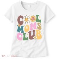 Cool Mom Club Floral Mothers Day Women's T-Shirt thumb 0
