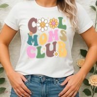 Cool Mom Club Floral Mothers Day Women's T-Shirt thumb 2