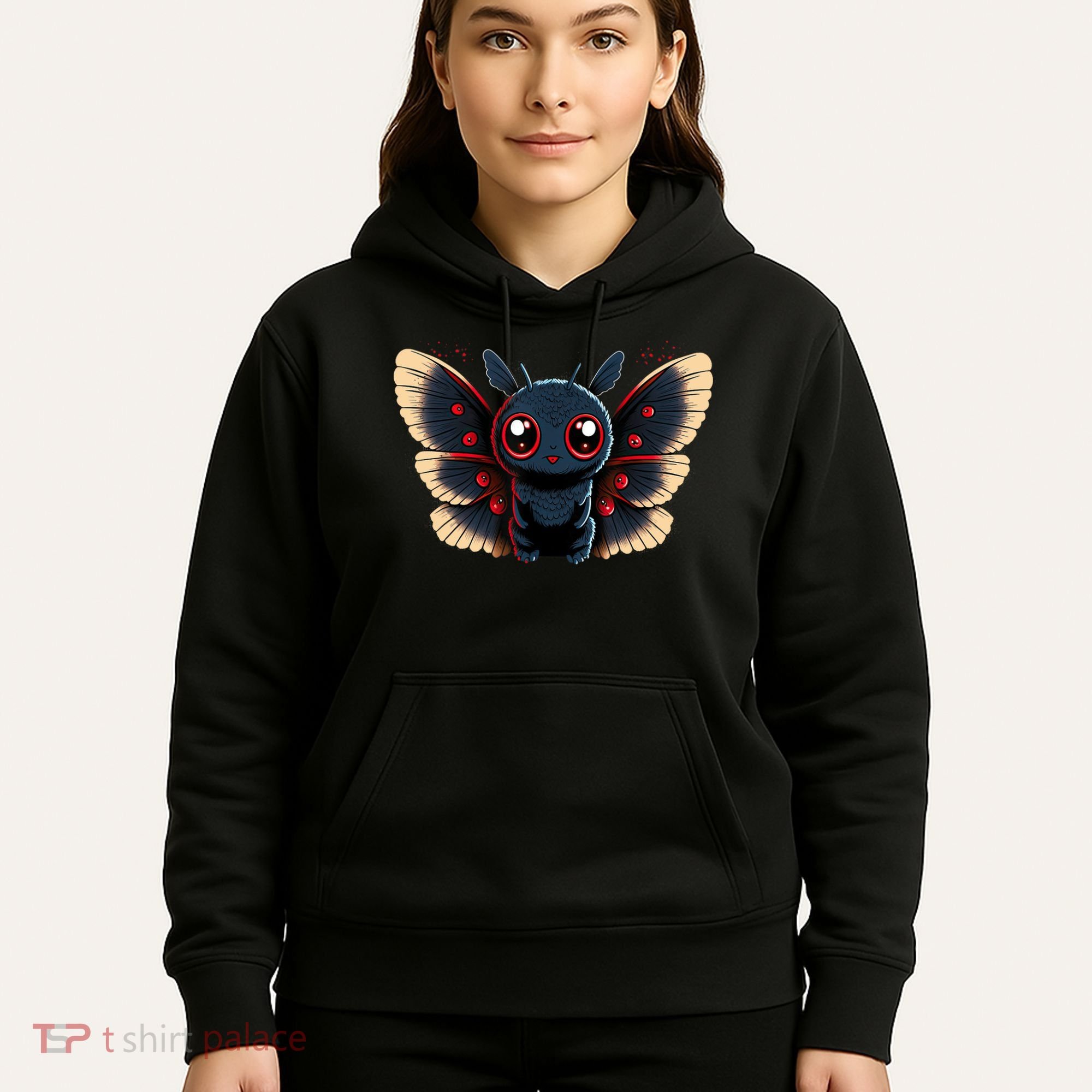 Cute Mothman Cryptid Kawaii Hoodie