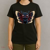 Cute Mothman Cryptid Kawaii T-Shirt thumb 4