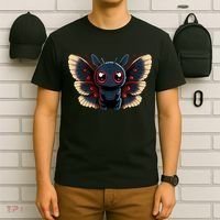 Cute Mothman Cryptid Kawaii T-Shirt thumb 6