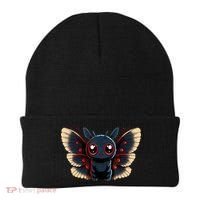 Cute Mothman Cryptid Kawaii Beanie thumb 0