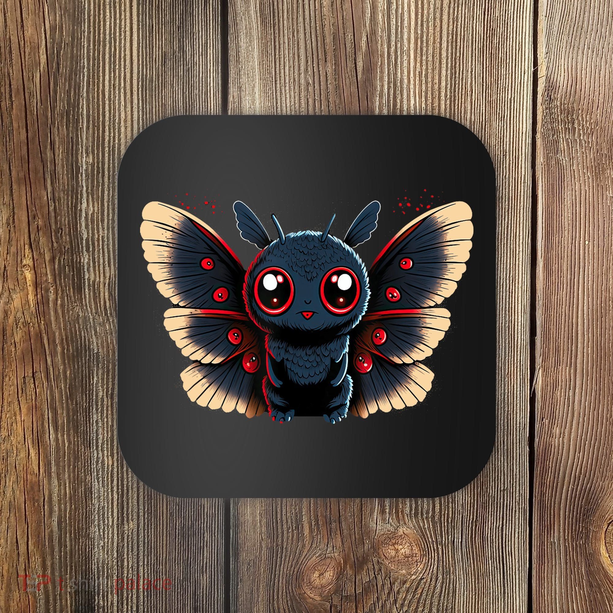 Cute Mothman Cryptid Kawaii Coaster